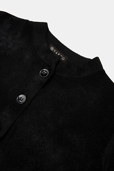 BLACK BASIC / ROUND NECKLINE JACKET 9