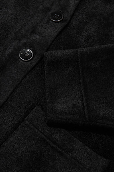 BLACK BASIC / ROUND NECKLINE JACKET 10