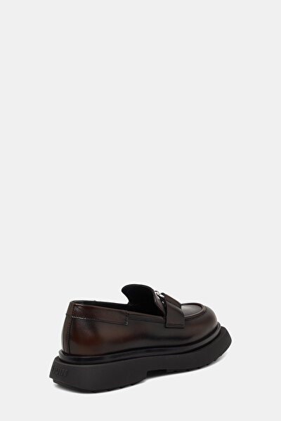 KAHVE DERİ LOAFER 4