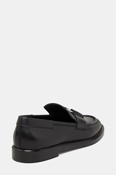 BLACK LEATHER SHOES 4