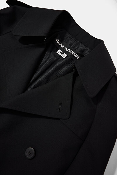 BLACK WOOL REEFER JACKET 3