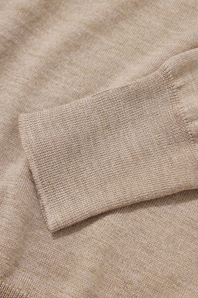 BEIGE BASIC / ROUND NECKLINE TRICOT 4