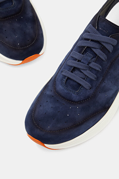 NAVY BLUE LEATHER SHOE 4
