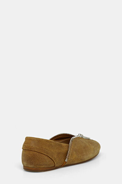 TAN FLAT SHOES 3