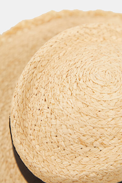 BLACK WICKER HAT 4