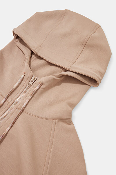 BEIGE HOODIE SWEATSHIRT 3