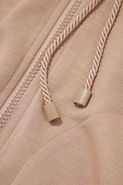BEIGE HOODIE SWEATSHIRT 4