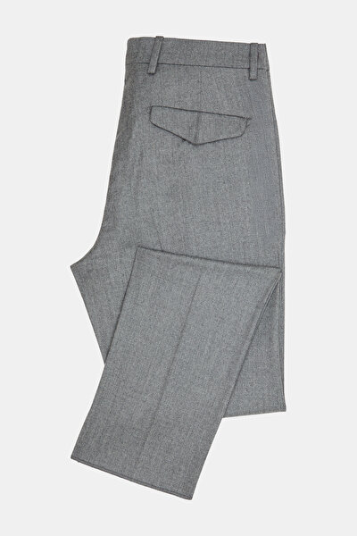 TEK PİLELİ YÜN İPEK FLANEL PANTOLON 8