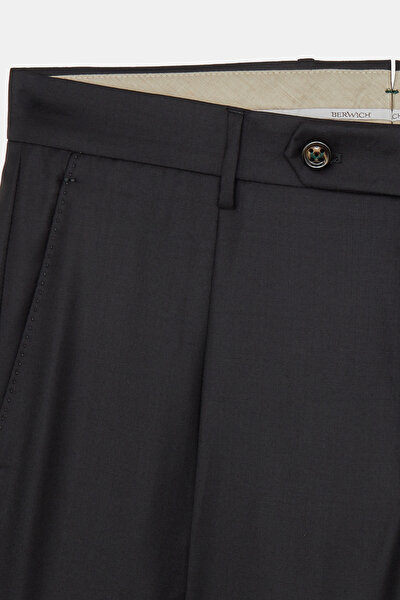 TEK PİLELİ TWILL YÜN PANTOLON 4