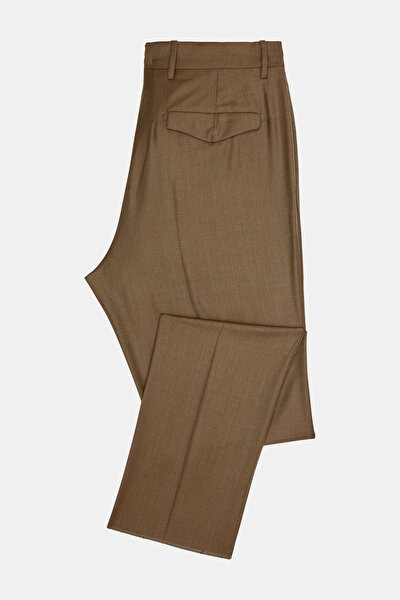 TEK PİLELİ TWILL YÜN PANTOLON 9
