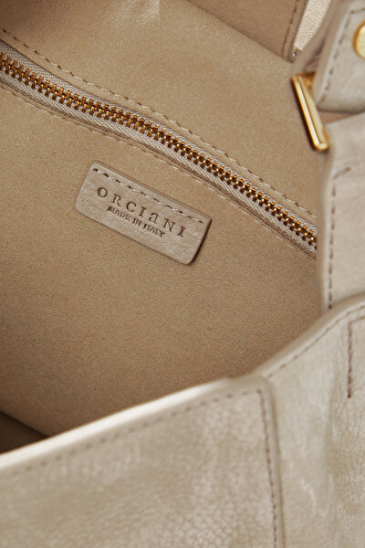 BEIGE LEATHER BAG 8