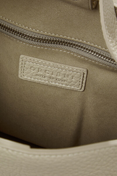ECRU LEATHER BAG 8