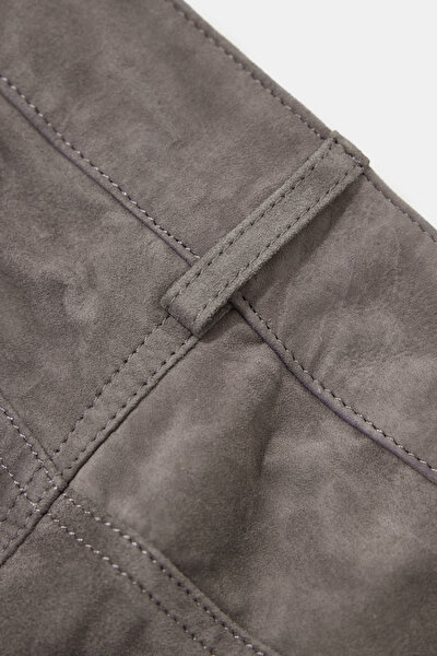 GREY WIDE LEG TROUSERS 4