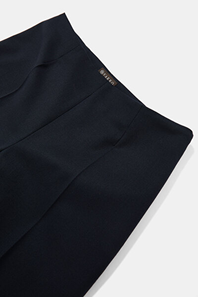 DARK NAVY BLUE SKINNY LEG TROUSERS 3