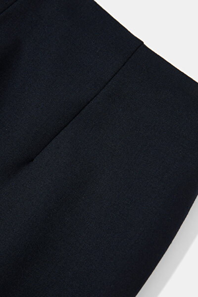 DARK NAVY BLUE SKINNY LEG TROUSERS 4