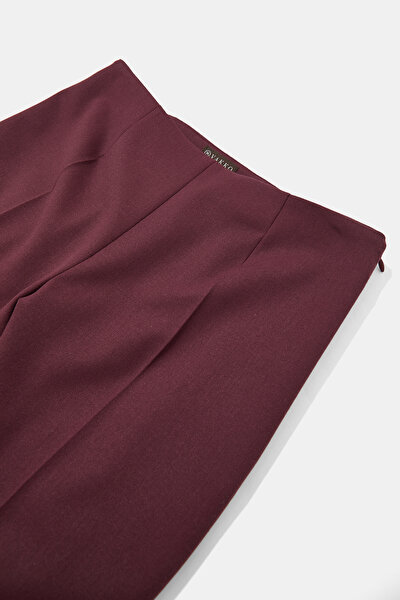 MAROON SKINNY LEG TROUSERS 3
