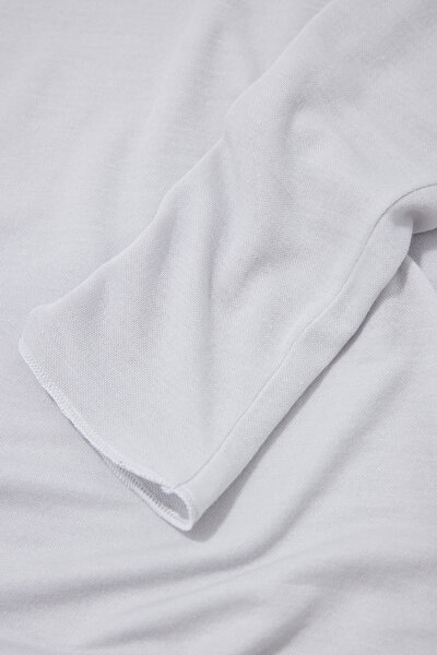 GREY BASIC / ROUND NECKLINE LONG SLEEVE TSHIRT 9