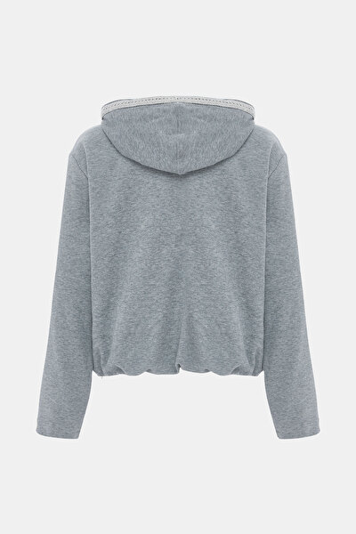 GREY HOODIE SWEATSHIRT 8