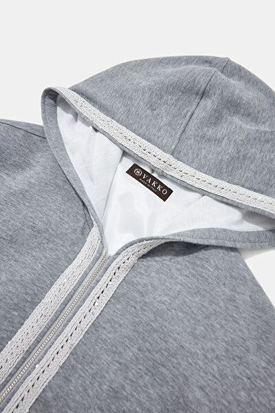 GREY HOODIE SWEATSHIRT 9