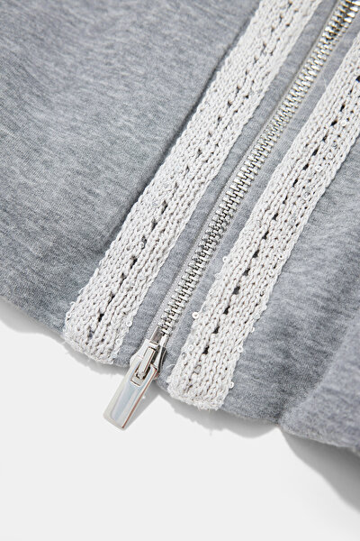 GREY HOODIE SWEATSHIRT 10