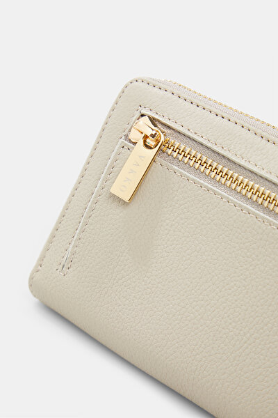 ECRU LEATHER WALLET 4
