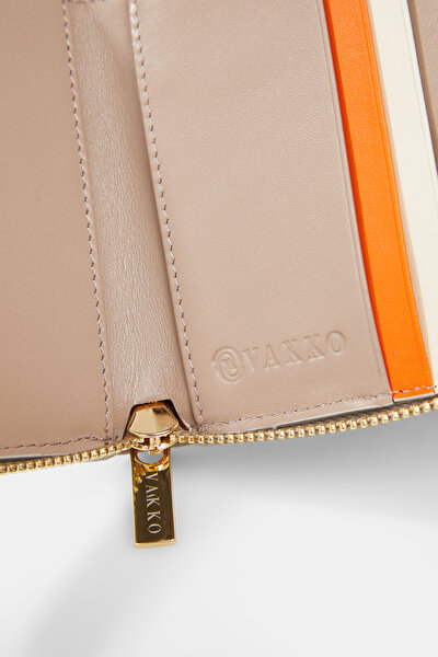 ECRU LEATHER WALLET 5