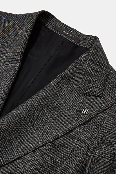 GREY SURPLICE NECKLINE (CROSS-OVER NECKLINE) WOOL/CASHMERE SUIT 10