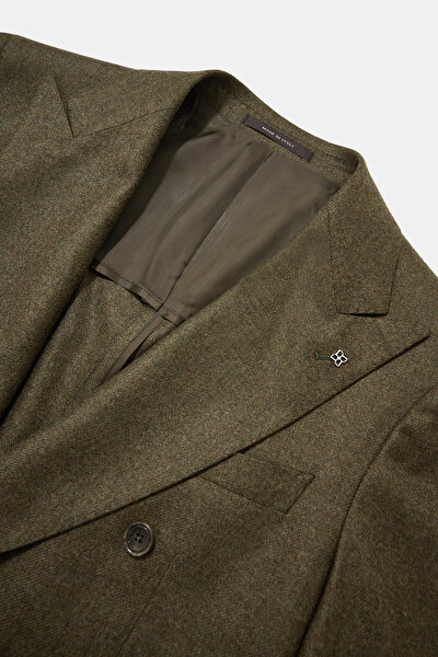 DARK GREEN SURPLICE NECKLINE (CROSS-OVER NECKLINE) JACKET 8
