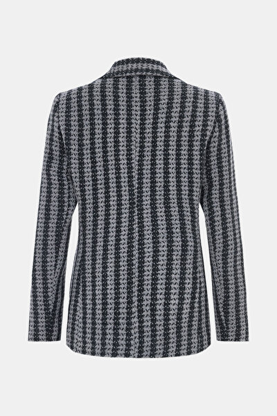 GREY SURPLICE NECKLINE (CROSS-OVER NECKLINE) JACKET 9