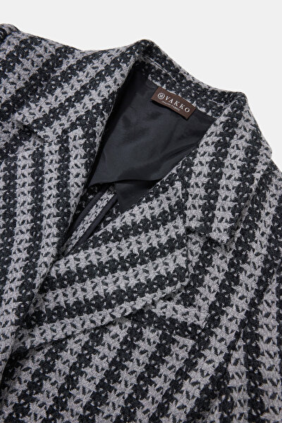 GREY SURPLICE NECKLINE (CROSS-OVER NECKLINE) JACKET 10
