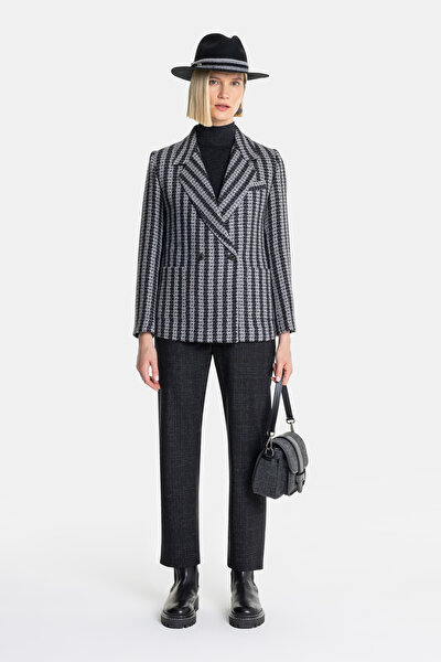 GREY SURPLICE NECKLINE (CROSS-OVER NECKLINE) JACKET 5