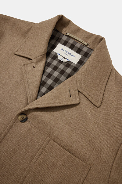 BEIGE WOOL/SILK COAT 8
