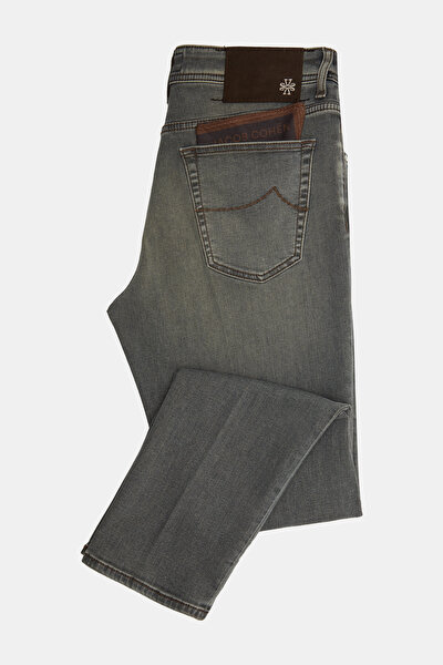 BEŞ CEPLİ GRİ RENK JEAN PANTOLON 8