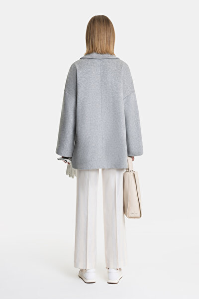 LIGHT GREY REEFER JACKET 3