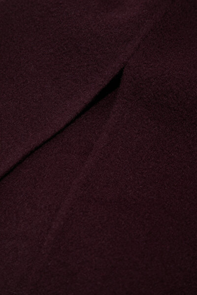 BORDO YÜN MANTO 14