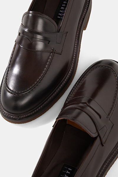 BANTLI DERİ LOAFER AYAKKABI 4