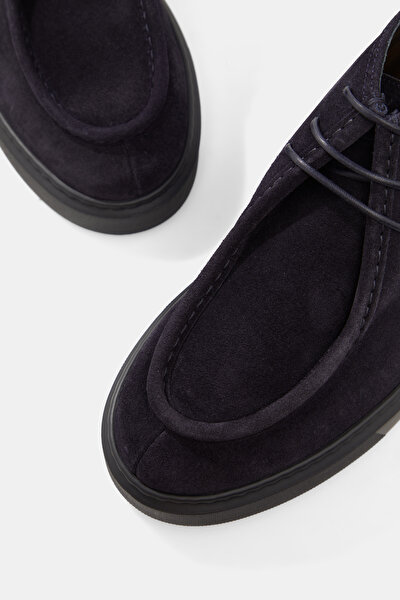 NAVY BLUE LEATHER BOOT 4