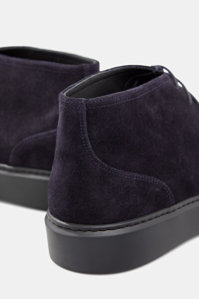 NAVY BLUE LEATHER BOOT 5