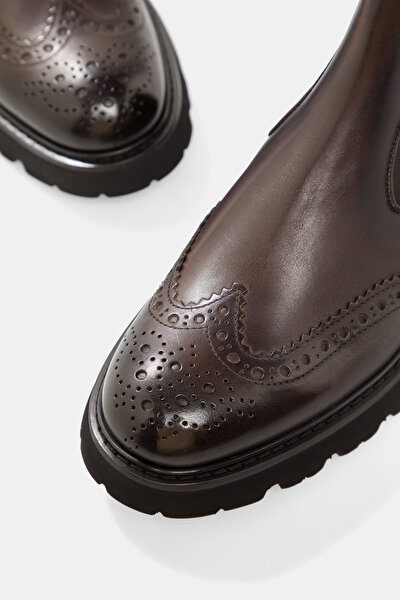 BROWN LEATHER BOOT 4