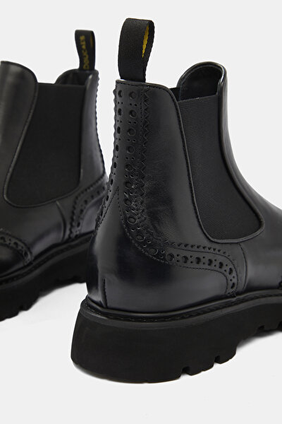 BLACK LEATHER BOOT 4