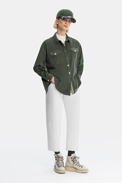 KHAKI LONG SLEEVE SHIRT 4
