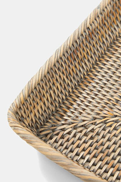 RATTAN DİKDÖRTGEN KÜÇÜK BOY TEPSİ 3