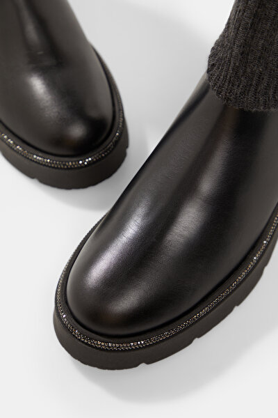 GREY LEATHER BOOT 4