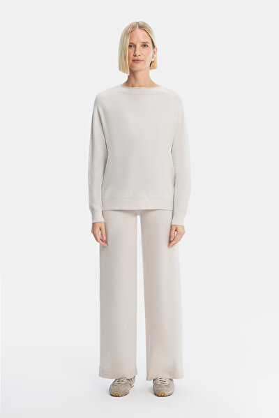 BEIGE ROUND NECKLINE TRICOT 3
