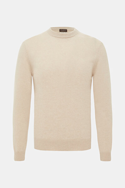 LIGHT BEIGE BASIC / ROUND NECKLINE TRICOT 4