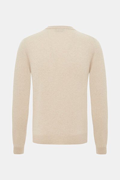 LIGHT BEIGE BASIC / ROUND NECKLINE TRICOT 5