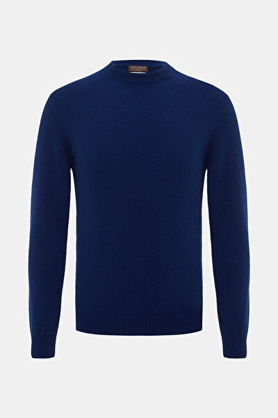 NAVY BLUE BASIC / ROUND NECKLINE TRICOT 5