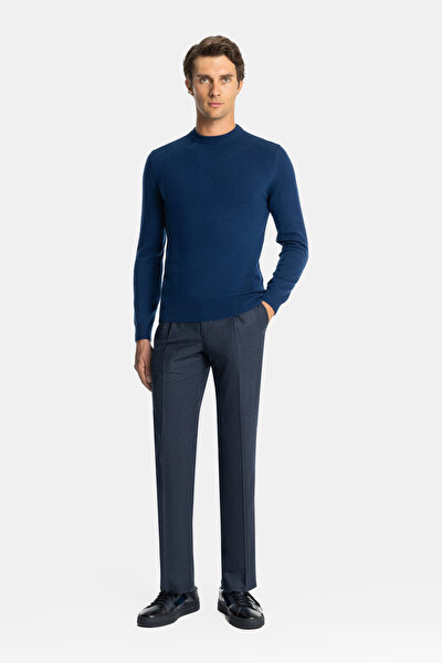 NAVY BLUE BASIC / ROUND NECKLINE TRICOT 4