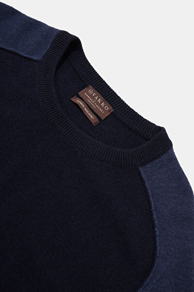 DARK BLUE BASIC / ROUND NECKLINE TRICOT 3