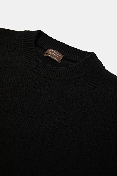 BLACK BASIC / ROUND NECKLINE TRICOT 3